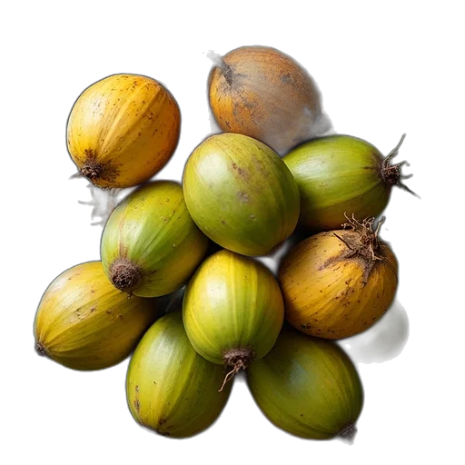 food, crown, photorealistic, earth tones, cluster, ripe, green, coconuts transparent PNG cut-out