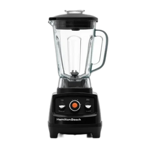 food, robot, black, blender, hamilton, beach, logo, front transparent PNG cut-out