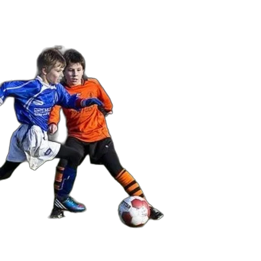 photorealistic, 3d render, concept art, two, young, boys, blue, jerseys transparent PNG cut-out