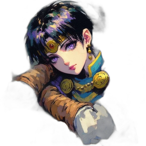 face, mask, weapon, jewelry, fantasy art, watercolor, anime, concept art transparent PNG cut-out