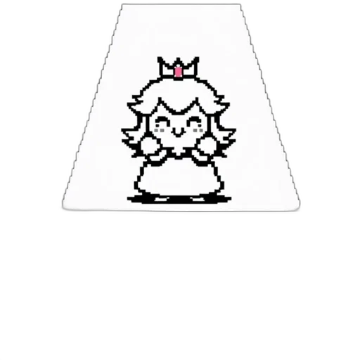 crown, hat, dress, jewelry, pixel art, concept art, vaporwave, cartoon transparent PNG cut-out
