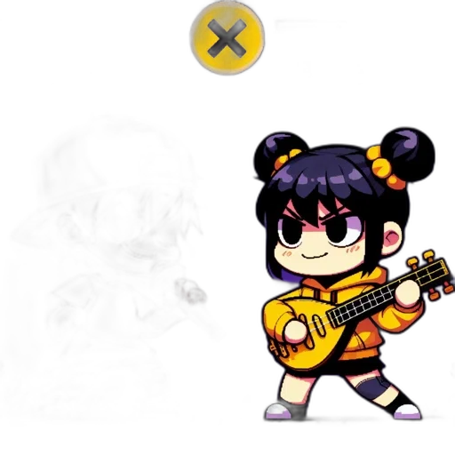 staff, pixel art, concept art, anime, cartoon, golden, dark, monochrome transparent PNG cut-out