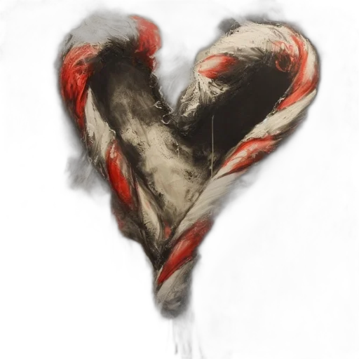 mask, concept art, photorealistic, watercolor, fantasy art, red, heart-shaped, candy transparent PNG cut-out