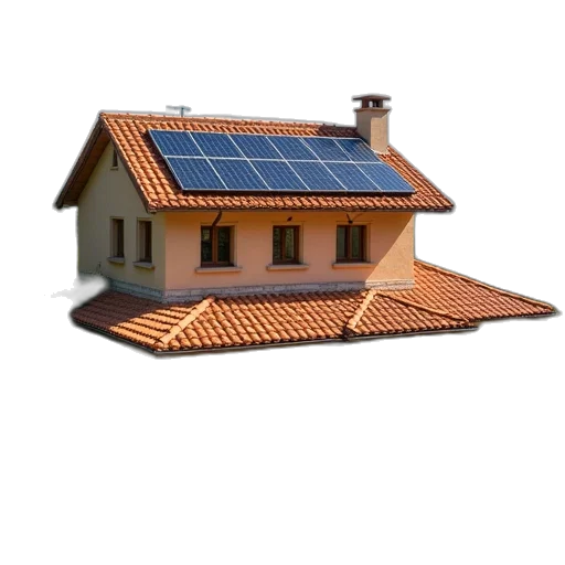building, 3d render, photorealistic, concept art, house, surrounded, orange, tile transparent PNG cut-out