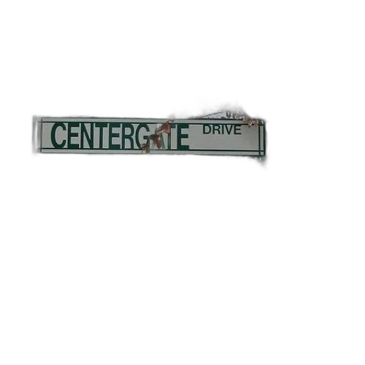 car, street, sign, reading, centergate, drive, surrounded, trees transparent PNG cut-out