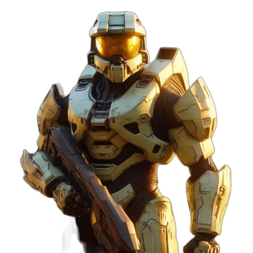 robot, weapon, concept art, 3d render transparent PNG cut-out
