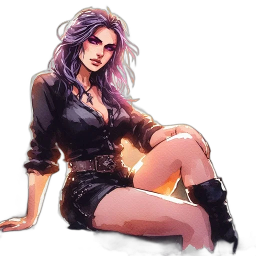 jacket, dress, concept art, fantasy art, comic book art, pixel art, neon lights, dark transparent PNG cut-out