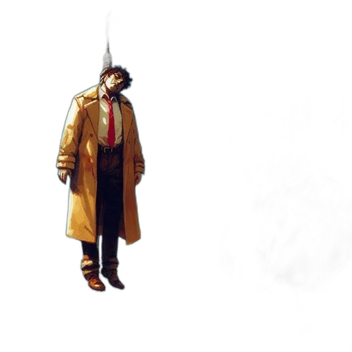 jacket, staff, weapon, umbrella, concept art, pixel art, comic book art, 3d render transparent PNG cut-out