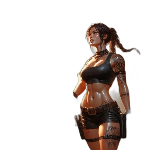 robot, staff, concept art, fantasy art, cyberpunk, comic book art, earth tones, golden transparent PNG cut-out