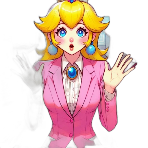 staff, dress, jewelry, face, vaporwave, concept art, pixel art, 3d render transparent PNG cut-out