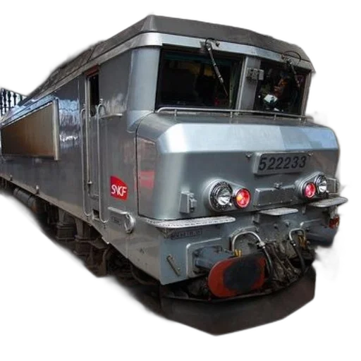 3d render, photorealistic, concept art, sleek, silver, train, number, 522233 transparent PNG cut-out