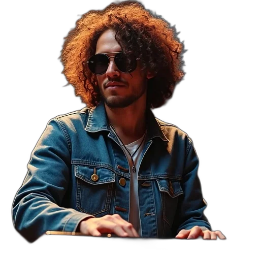 jacket, hair, face, staff, photorealistic, cartoon, concept art, pixel art transparent PNG cut-out