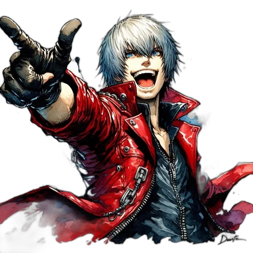 jacket, weapon, concept art, comic book art, fantasy art, photorealistic, red, animated transparent PNG cut-out