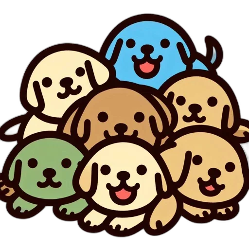 staff, animal, pixel art, cartoon, concept art, pastel, colorful, animated transparent PNG cut-out