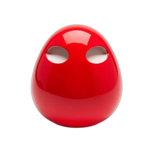 mask, face, robot, animal, 3d render, photorealistic, concept art, red transparent PNG cut-out