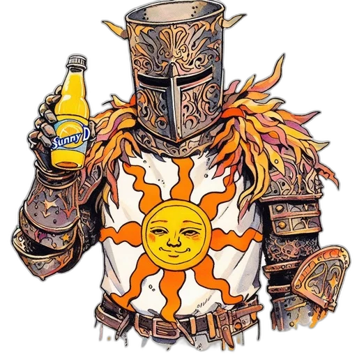 robot, jacket, bottle, concept art, fantasy art, comic book art, pixel art, knight transparent PNG cut-out