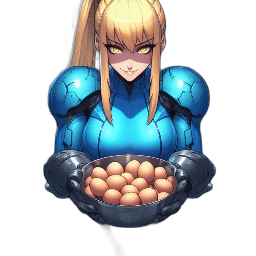 robot, food, weapon, pixel art, comic book art, concept art, anime, blue transparent PNG cut-out
