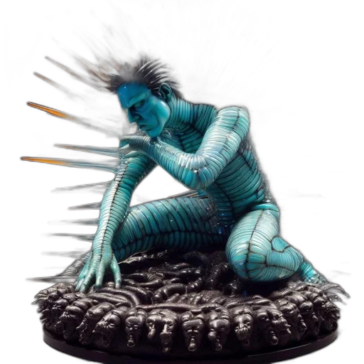 creature, staff, dragon, weapon, concept art, fantasy art, 3d render, cyberpunk transparent PNG cut-out