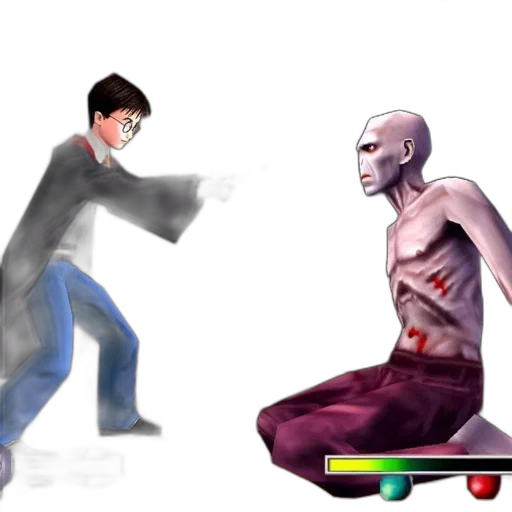 concept art, 3d render, comic book art, pixel art, fire, harry, potter, voldemort transparent PNG cut-out