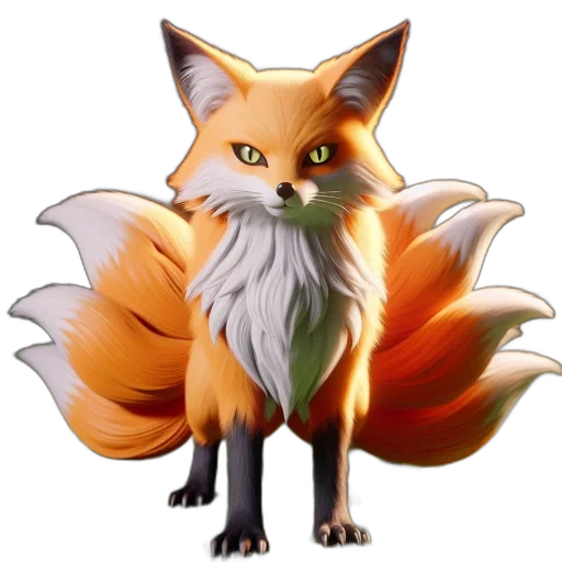 animal, staff, creature, concept art, fantasy art, 3d render, pixel art, mystical transparent PNG cut-out