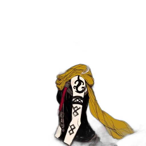 hair, mask, crown, dress, concept art, pixel art, anime, fantasy art transparent PNG cut-out