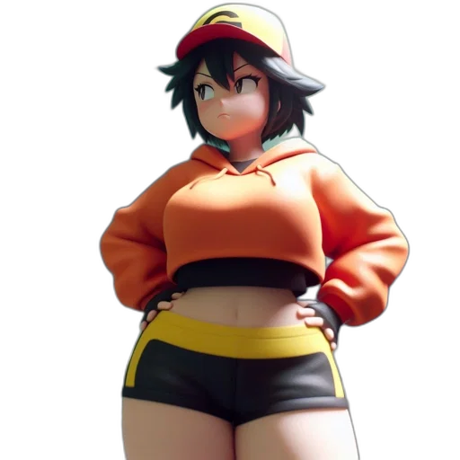 jacket, hat, dress, weapon, concept art, 3d render, pixel art, anime transparent PNG cut-out