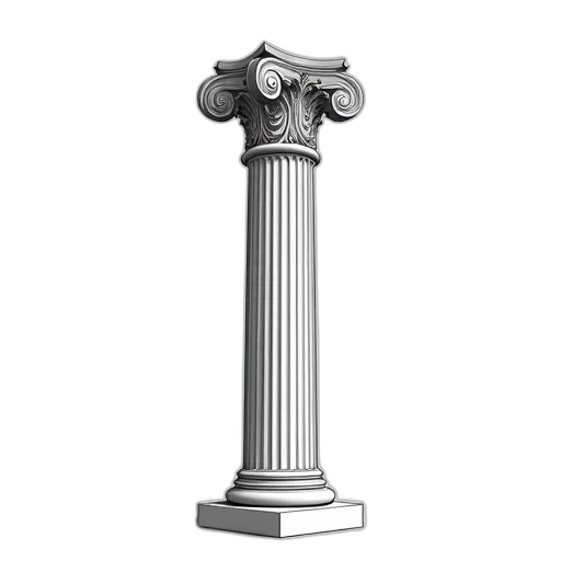 furniture, staff, sword, jewelry, 3d render, photorealistic, concept art, monochrome transparent PNG cut-out