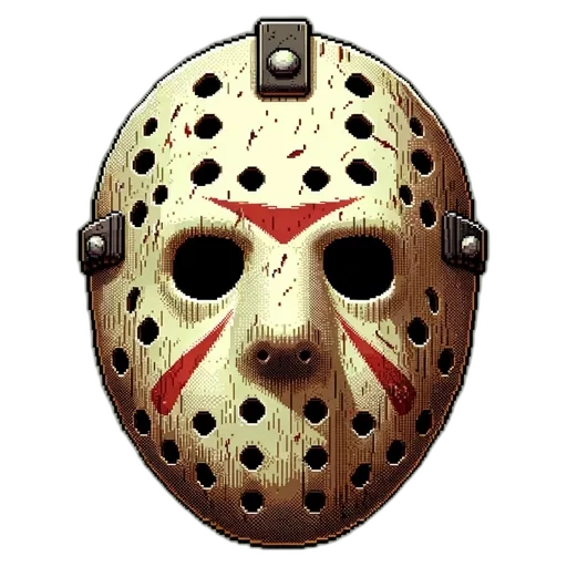 mask, face, concept art, 3d render, photorealistic, pixel art, pixel, art transparent PNG cut-out
