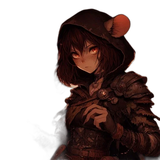 mask, jacket, hat, face, concept art, fantasy art, pixel art, anime transparent PNG cut-out