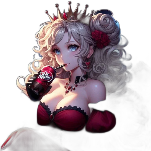 crown, jewelry, staff, flower, fantasy art, pixel art, concept art, anime transparent PNG cut-out