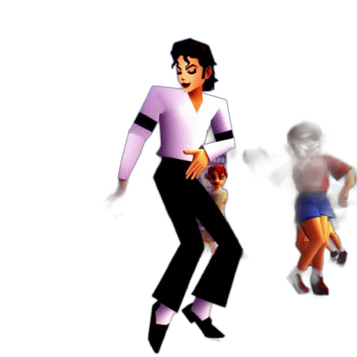 3d render, concept art, pixel art, photorealistic, animated, scene, features, michael transparent PNG cut-out