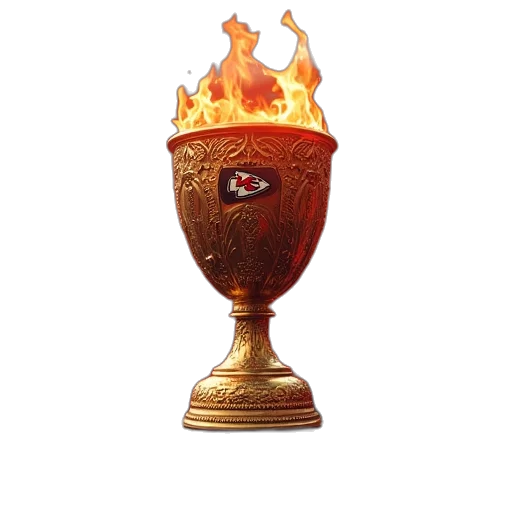 crown, staff, bottle, fire transparent PNG cut-out