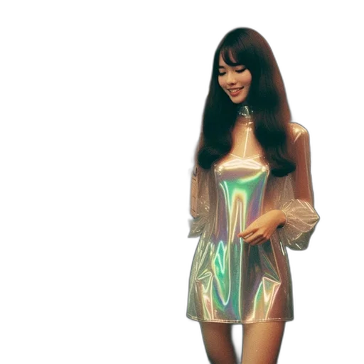 dress, jacket, vaporwave, 3d render, concept art, neon lights, outer space, pastel transparent PNG cut-out