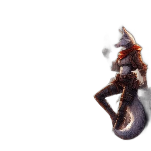 animal, creature, staff, dragon, concept art, fantasy art, pixel art, watercolor transparent PNG cut-out