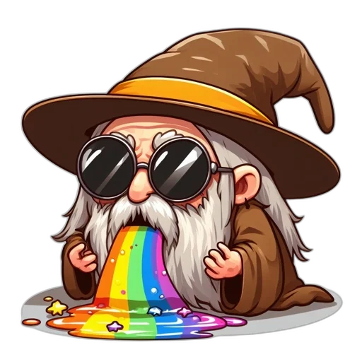 hat, staff, pixel art, fantasy art, concept art, cartoon, wizard, figure transparent PNG cut-out