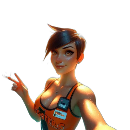 staff, dress, robot, face, concept art, cartoon, fantasy art, 3d render transparent PNG cut-out