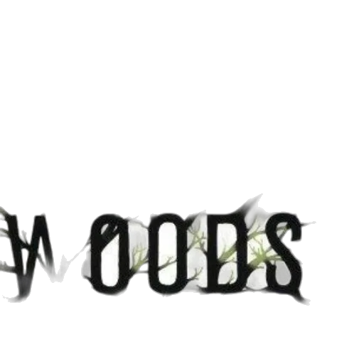 monochrome, dark, woods, book, cover, white, background, black transparent PNG cut-out