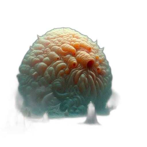 creature, crown, hair, hat, 3d render, concept art, photorealistic, fantasy art transparent PNG cut-out