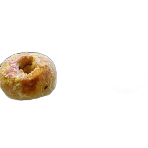 food, jewelry, crown, weapon, 3d render, photorealistic, donut, sprinkles transparent PNG cut-out