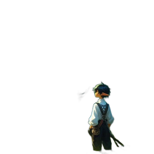 staff, weapon, sword, robot, pixel art, 3d render, concept art, anime transparent PNG cut-out