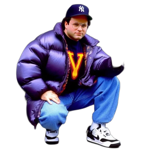 jacket, animal, creature, concept art, man, wears, large, yankees transparent PNG cut-out