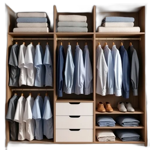 jacket, furniture, staff, monochrome, earth tones, dark, blue, well-organized transparent PNG cut-out