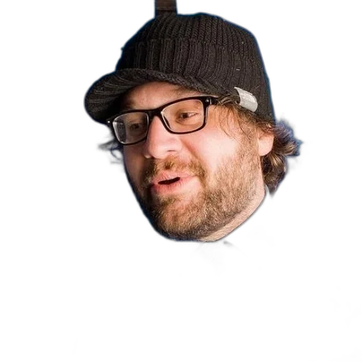 hat, face, staff, jacket transparent PNG cut-out