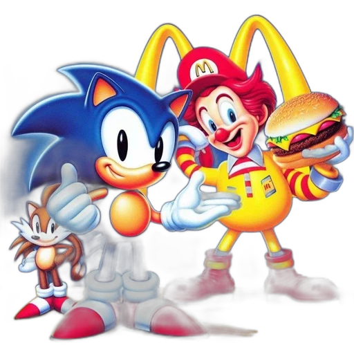 food, animal, concept art, pixel art, 3d render, photorealistic, sonic, hedgehog transparent PNG cut-out