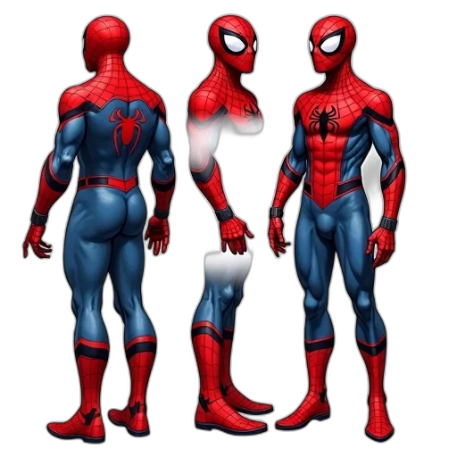 mask, concept art, comic book art, 3d render, photorealistic, detailed, illustration, spider-man transparent PNG cut-out