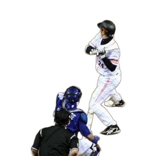 animal, baseball, player, white, uniform, number, holding, bat transparent PNG cut-out