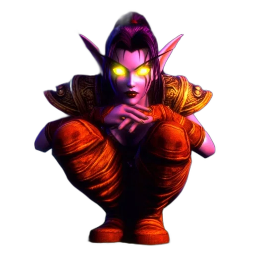 staff, concept art, 3d render, fantasy art, pixel art, dark, elven, figure transparent PNG cut-out