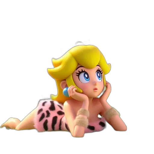 animal, creature, dress, crown, 3d render, concept art, pixel art, vaporwave transparent PNG cut-out