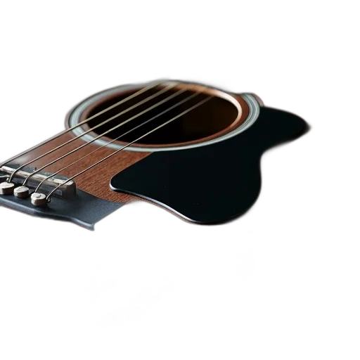 weapon, 3d render, photorealistic, close-up, guitar, dark, brown, textured transparent PNG cut-out