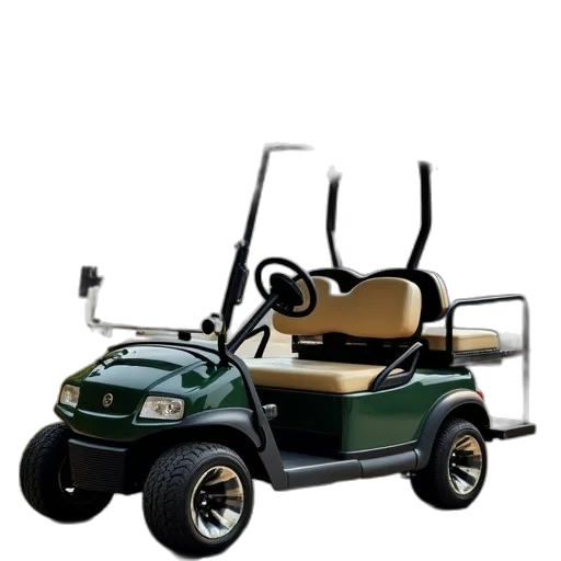 car, two, seats, golf, cart, roof transparent PNG cut-out